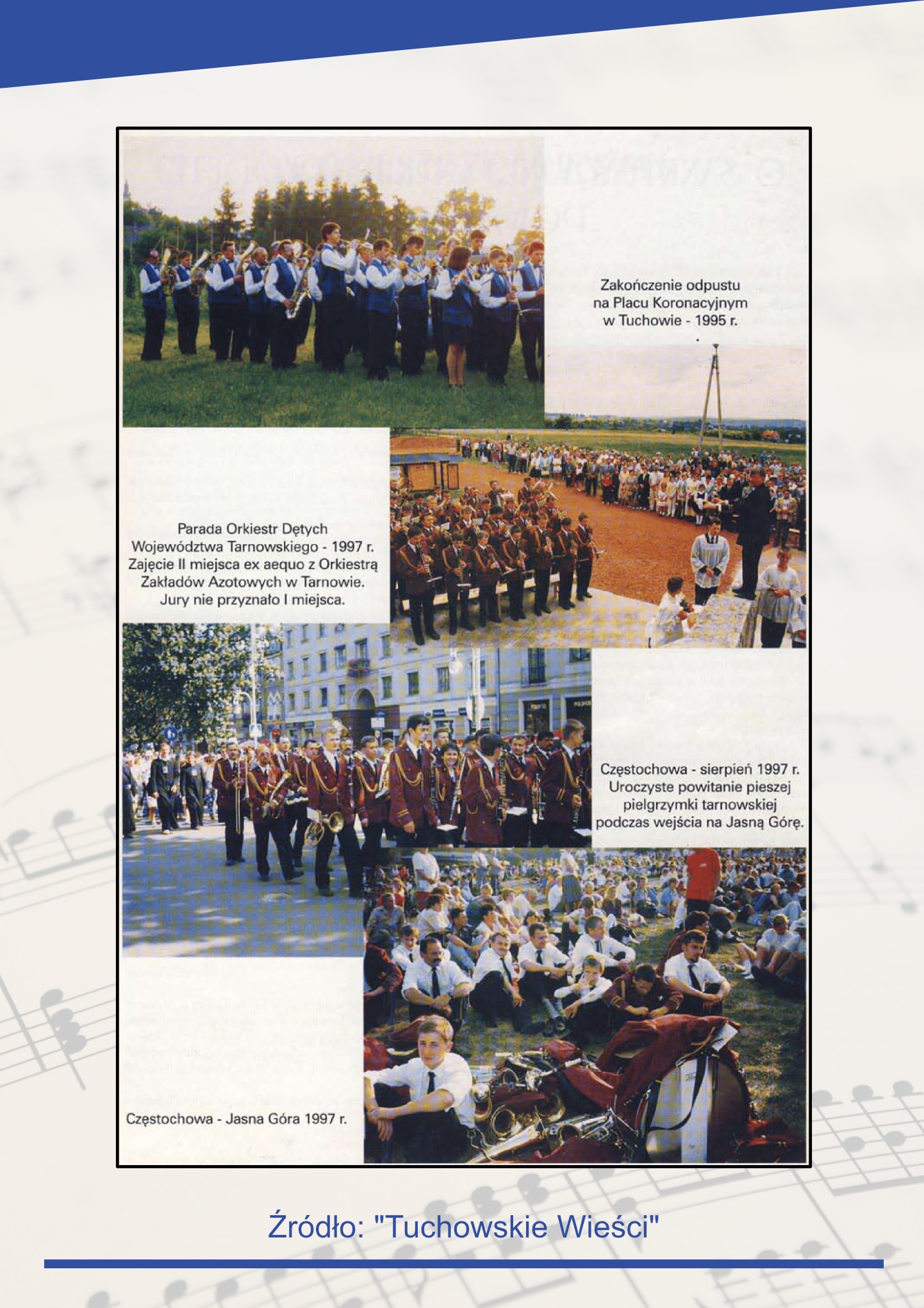 Strona z folderu jubileuszowego SOD