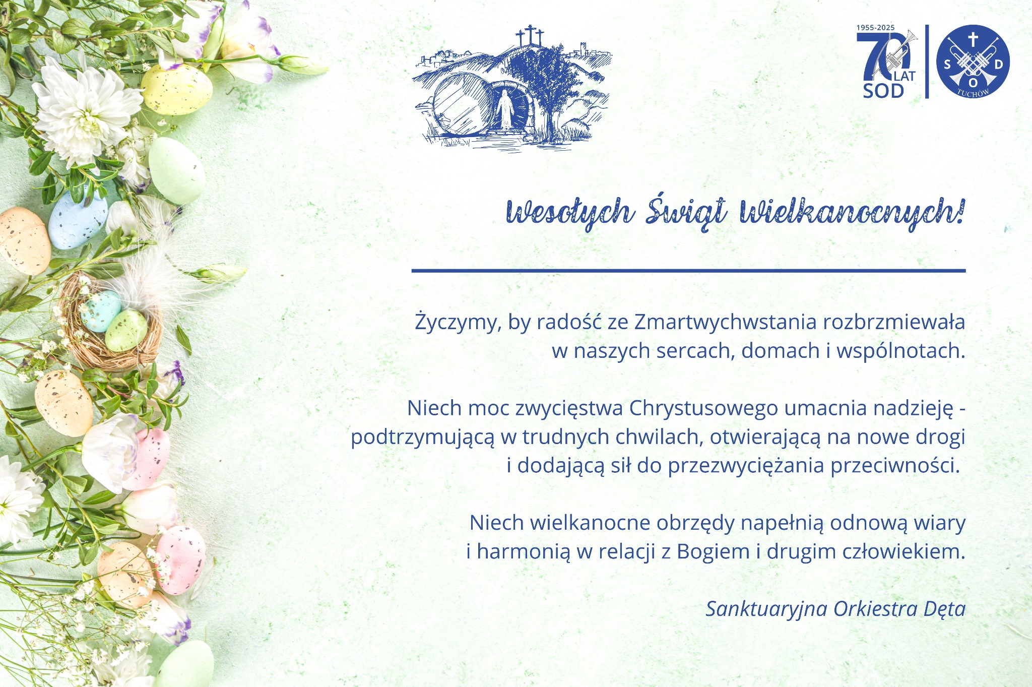 Życzenia wielkanocne SOD Tuchów
