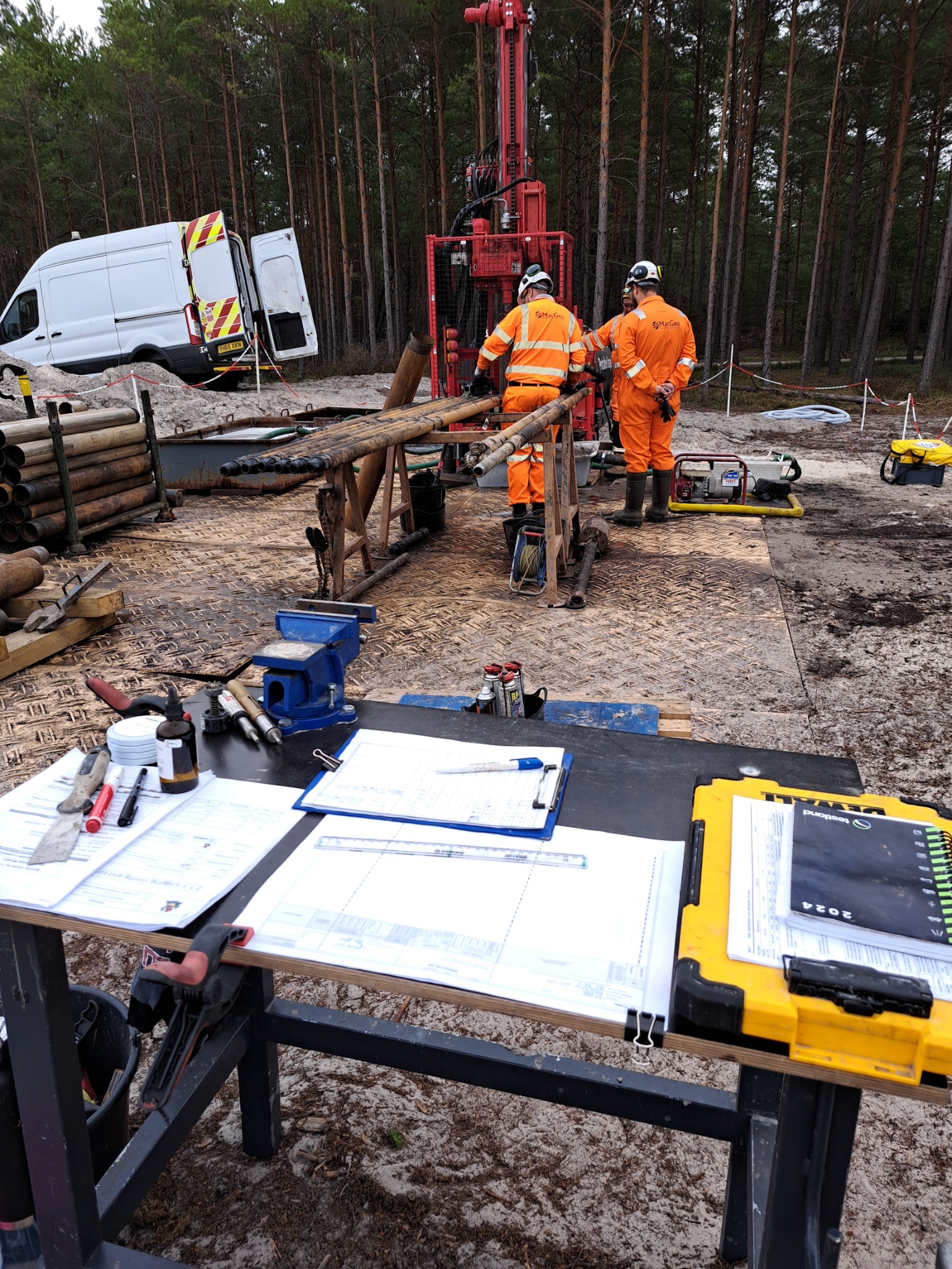 Badania geologiczne metodą SPT w Lubiatowo - Kopalino.