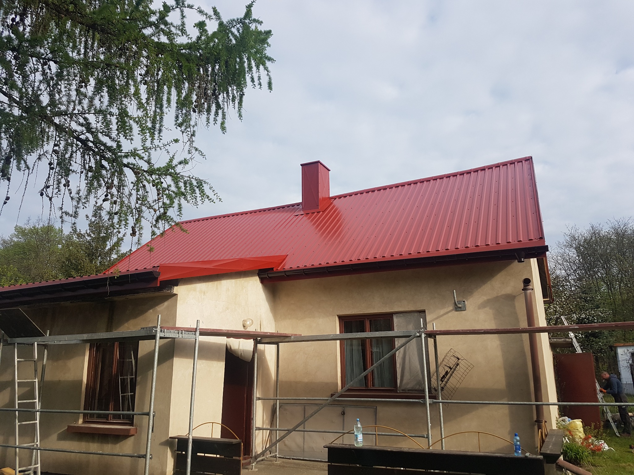 Wykonanie dachu trapez T-18