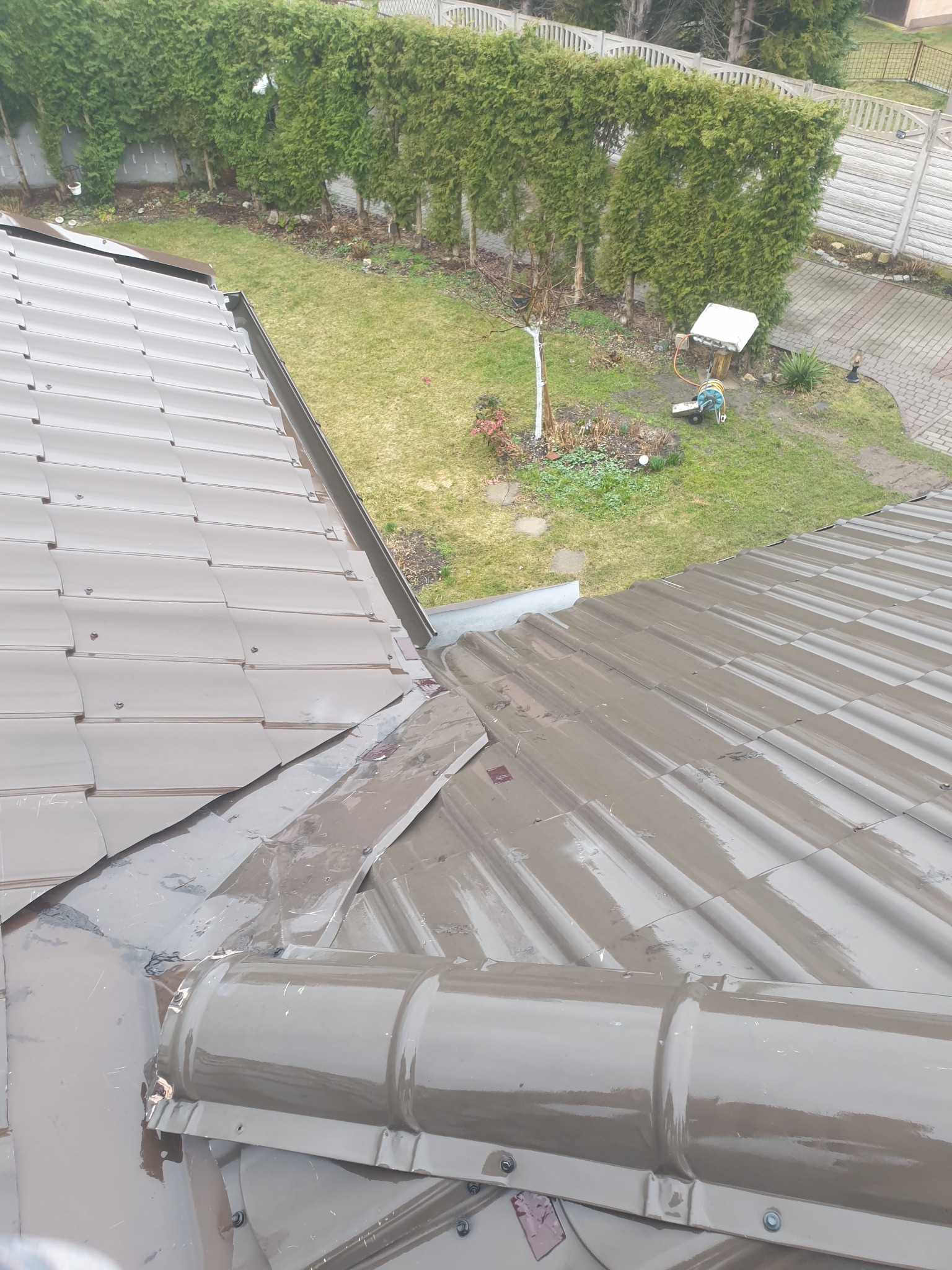 Kosz wykonany przez poprzedniego wykonawcę u Pani Jadwigi.