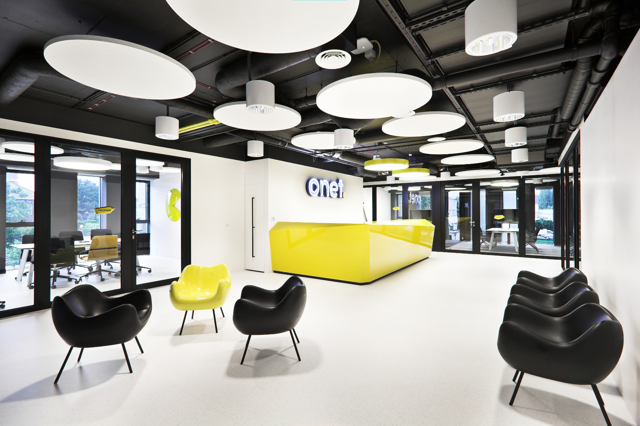 Projektowanie wnętrz użyteczności publicznej - mocolocco - projekt biura Onet