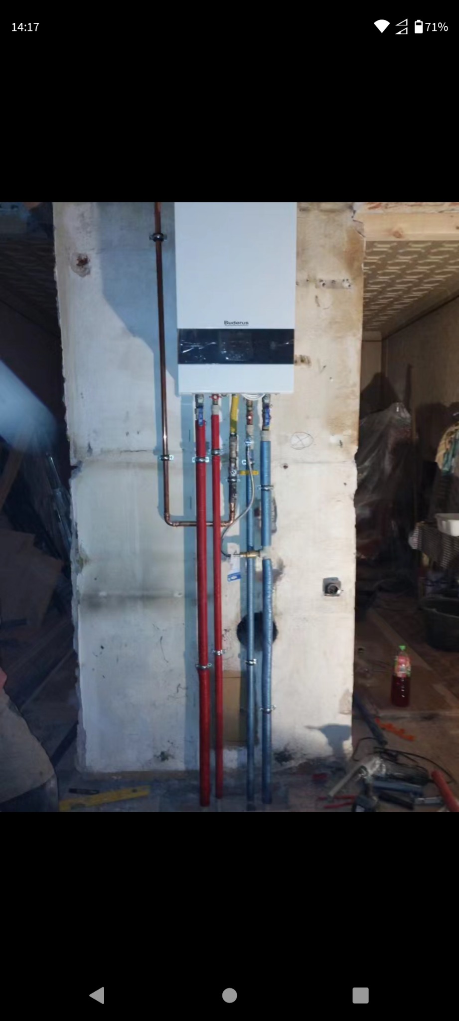 Montaż kotła gazowego Buderus wraz z instalacją centralnego ogrzewania