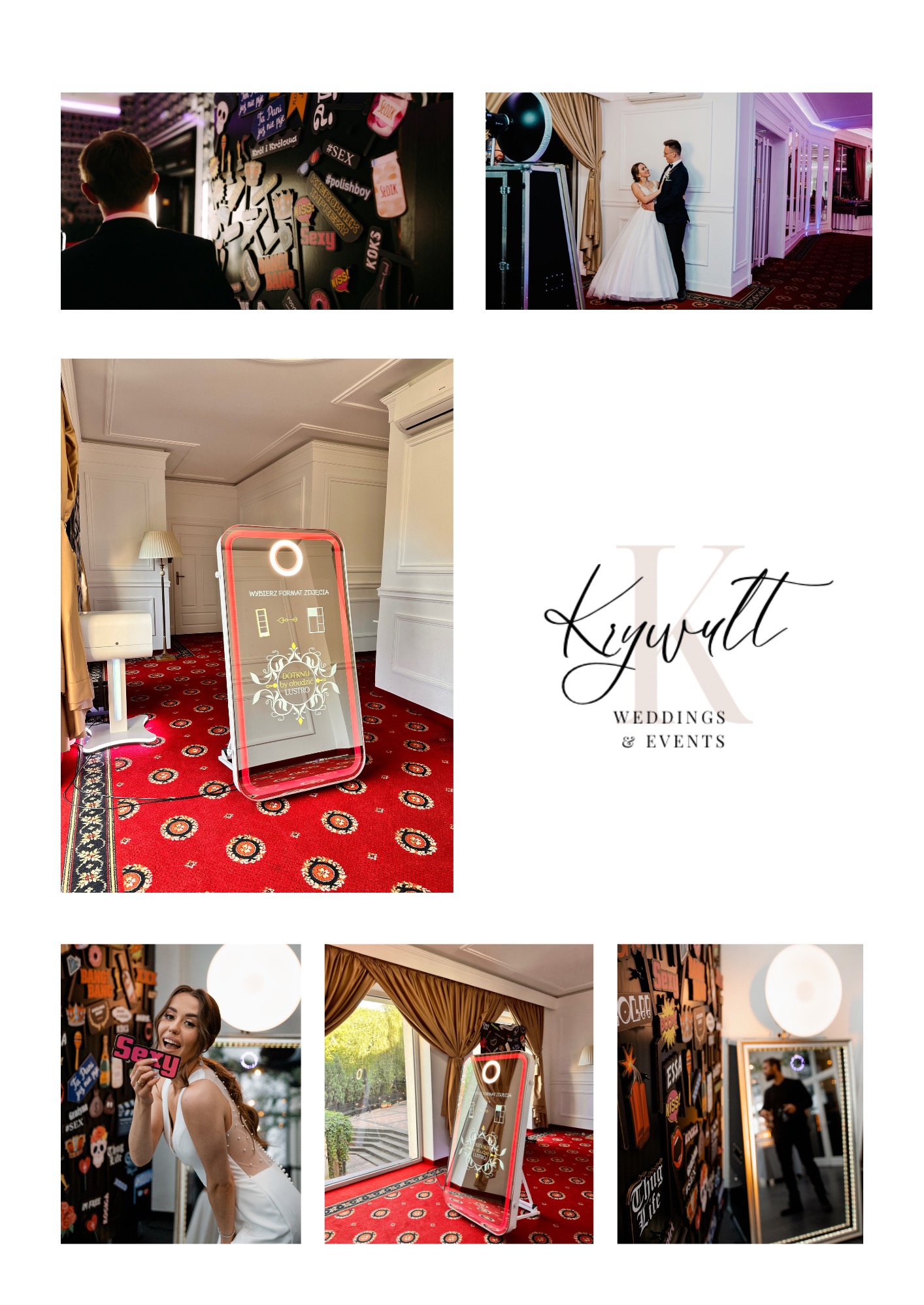 Fotolustro klasyczne + iPhone ( białe )