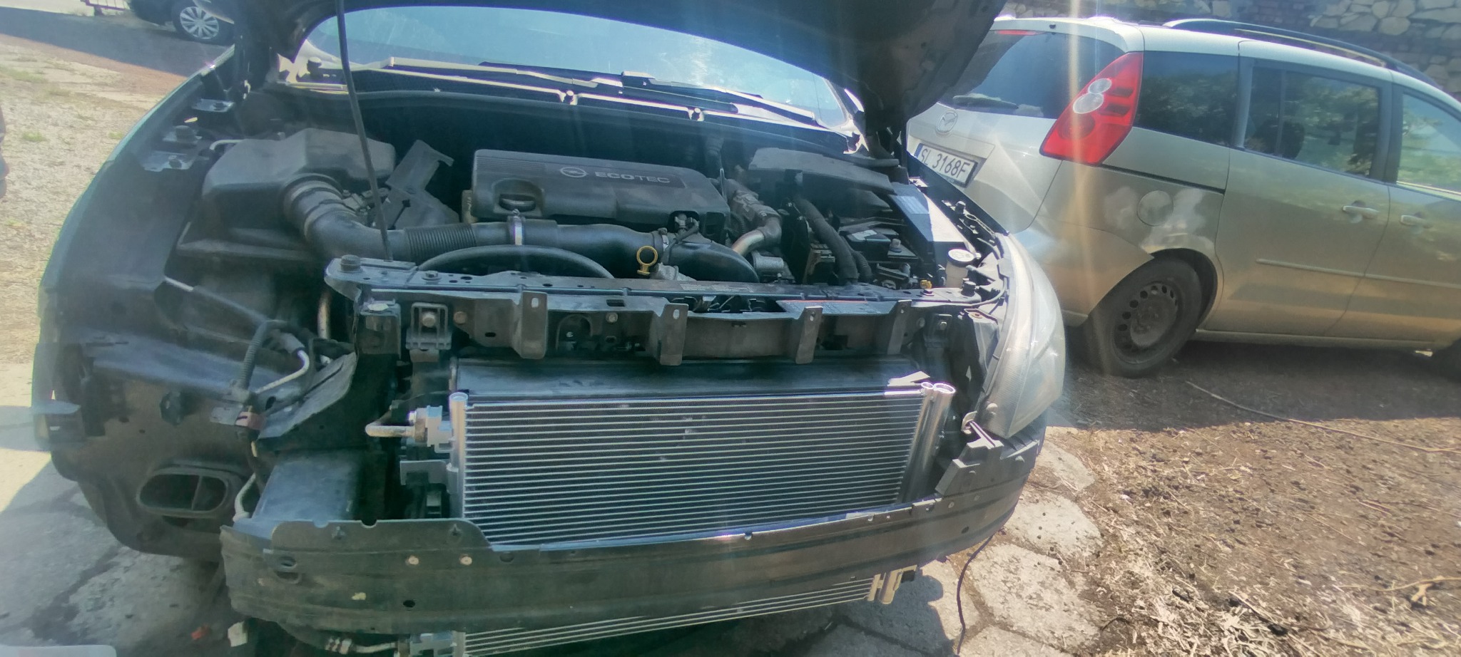 wymiana skraplacza klimatyzacji pacjent ASTRA J