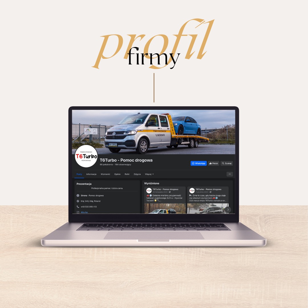 stronę na Facebooka dla twojej firmy