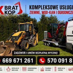 BRATKOP Prace Ziemne-Ogrody-Instalacje wod-kan - Fundamenty Strzelin