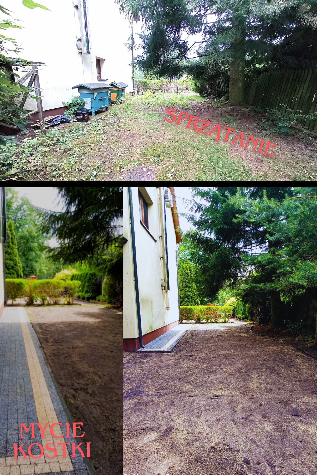 czyszczenie ogrodu i porządki