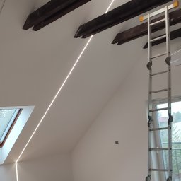Oświetlenie led poddasze w Gliwicach