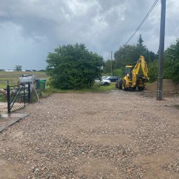 Utwardzanie drogi Biskupiec 2