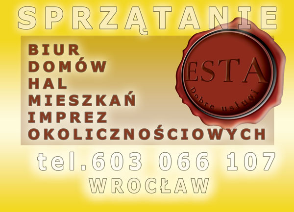 Sprzątanie Wrocław, biur, domów placów, budynki Esta - dobre usługi