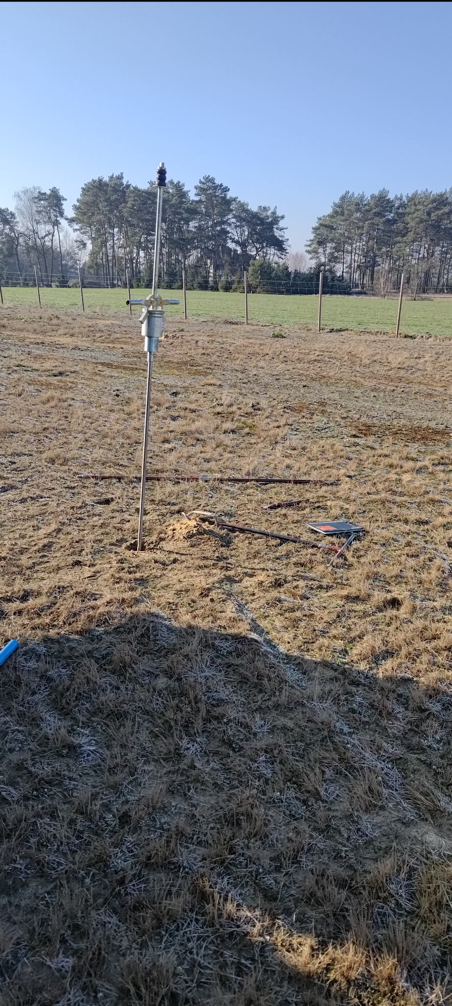 Badanie lekką sondą dynamiczną DPL. W celu określenia stopnia zagęszczenia gruntu.