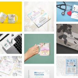 Projektujemy materiały graficzne od logotypów, przez plakaty, ulotki i wizytówki, aż po gadżety marketingowe, takie jak kubki — wszystko spójne z wizerunkiem marki i z dbałością o estetykę.