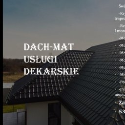 DACH-MAT - Konstrukcja Dachu Wietlin pierwszy