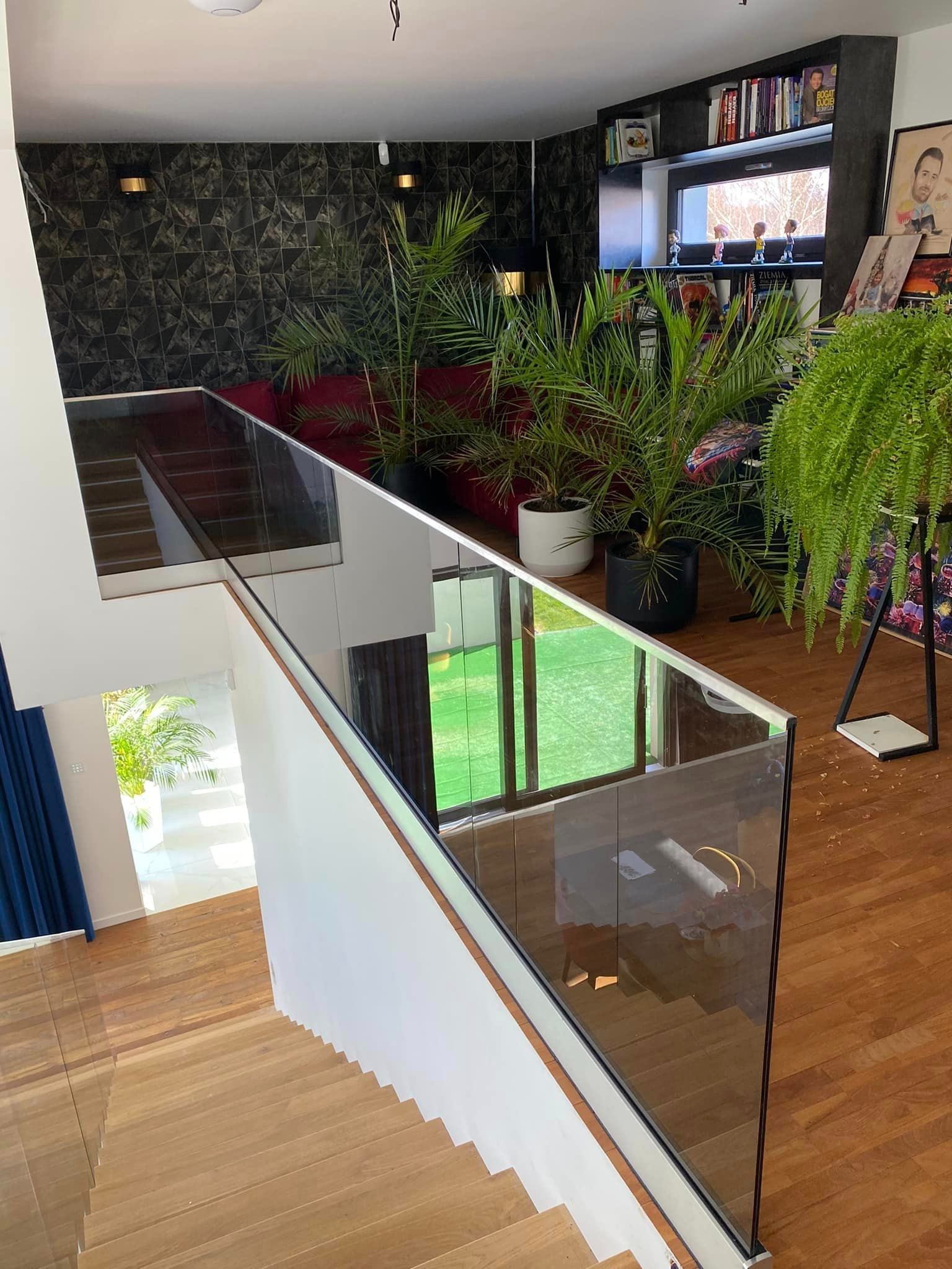 balustrada szklana profil typ U