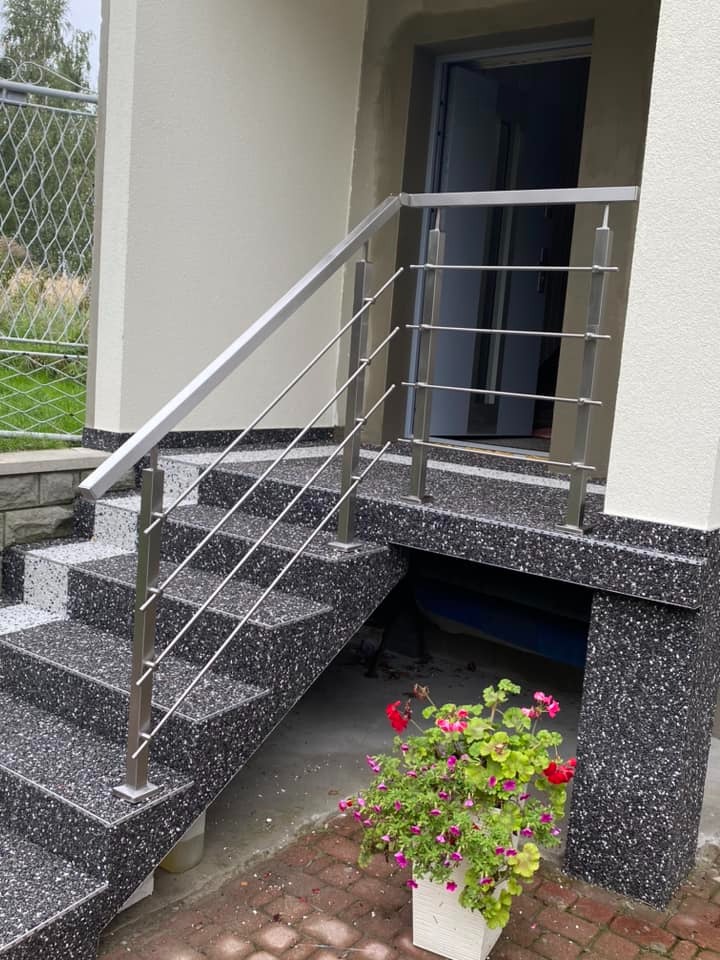 balustrada nierdzewna 40x40