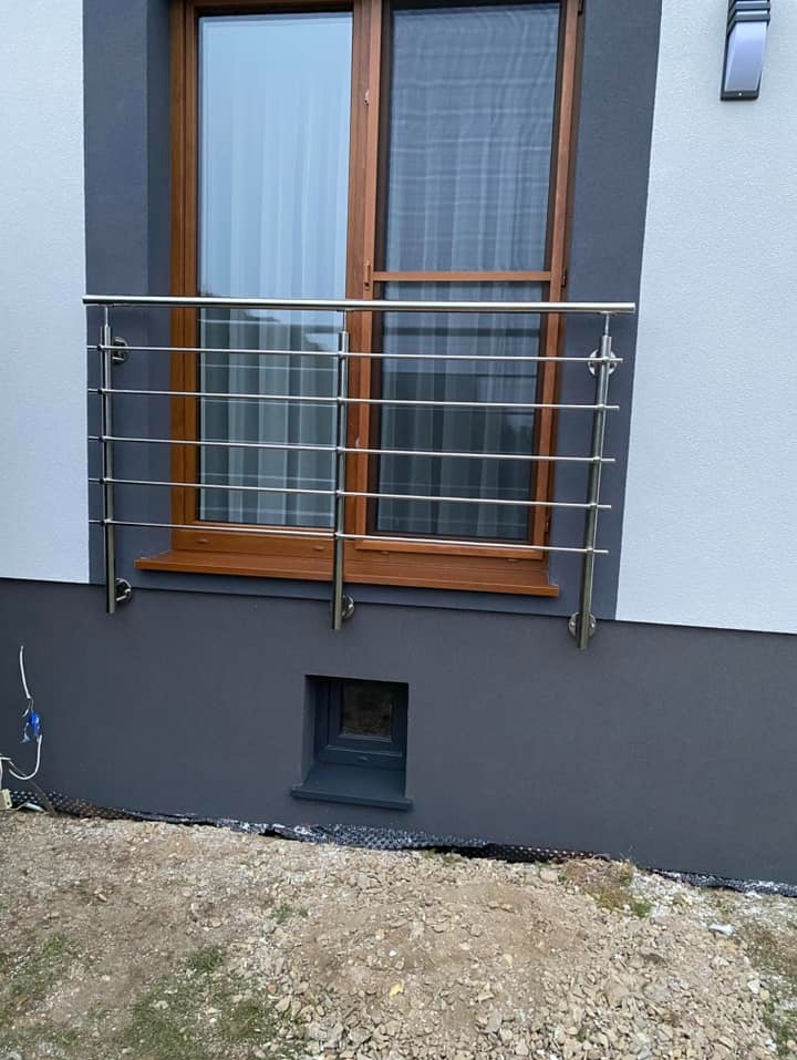 balkon francuski nierdzewka poler