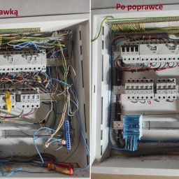 Poprawa w miarę możliwości estetyki rozdzielni.