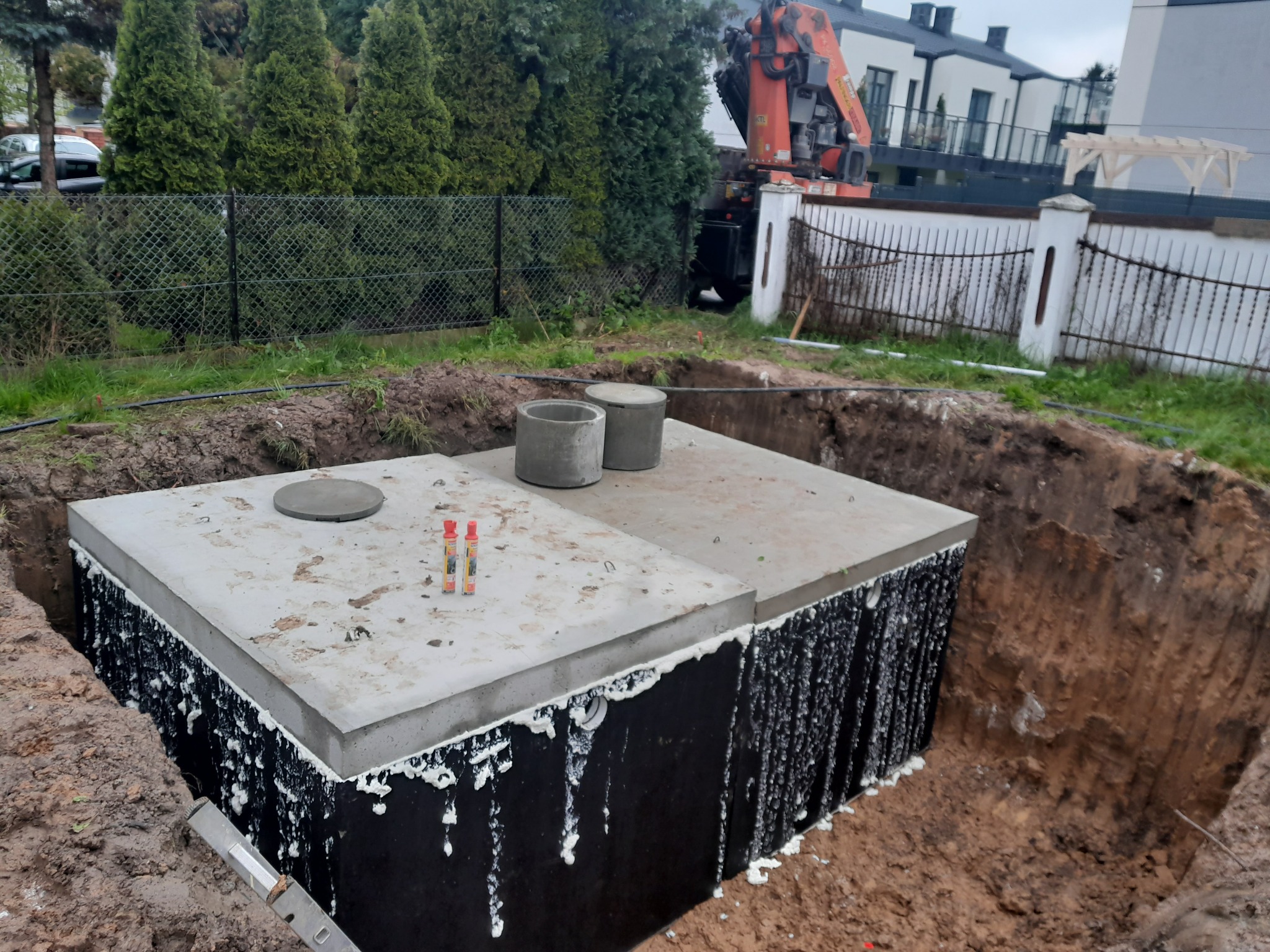 Odwodnienie terenu .