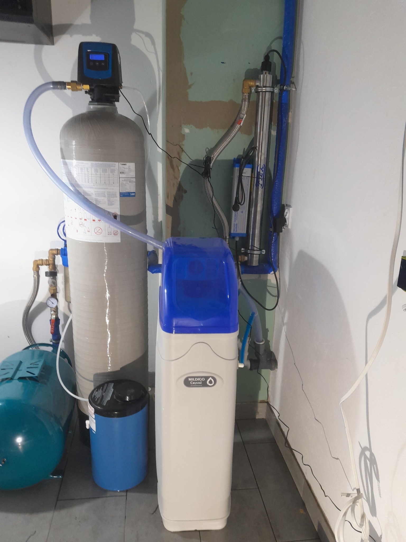 Stacja uzdatniania wody z lampą UV