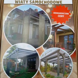 Zadaszenia,Tarasy, Wiaty samochodowe.
Wiecej pod numerem tel.505711625