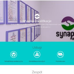 Klient: Synapsa Fizjoterapia | Zakres Prac: WordPress, Web Design | WWW: www.synapsa-fizjoterapia.pl