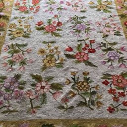 Czyszczenie i konserwacja wełnianego zabytkowego kilimu polskiego lata 60'