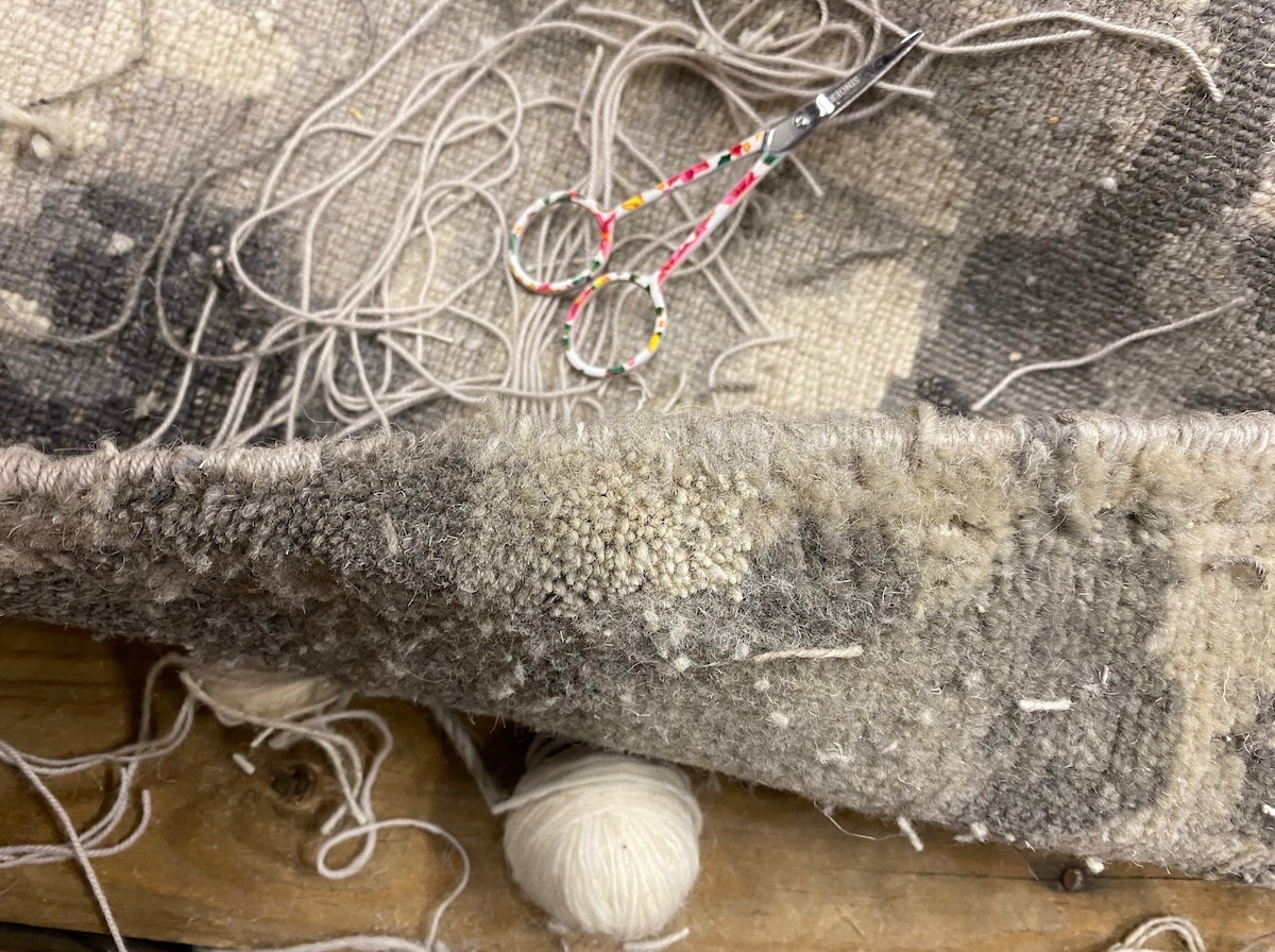 Naprawa renowacja dywanu perskiego