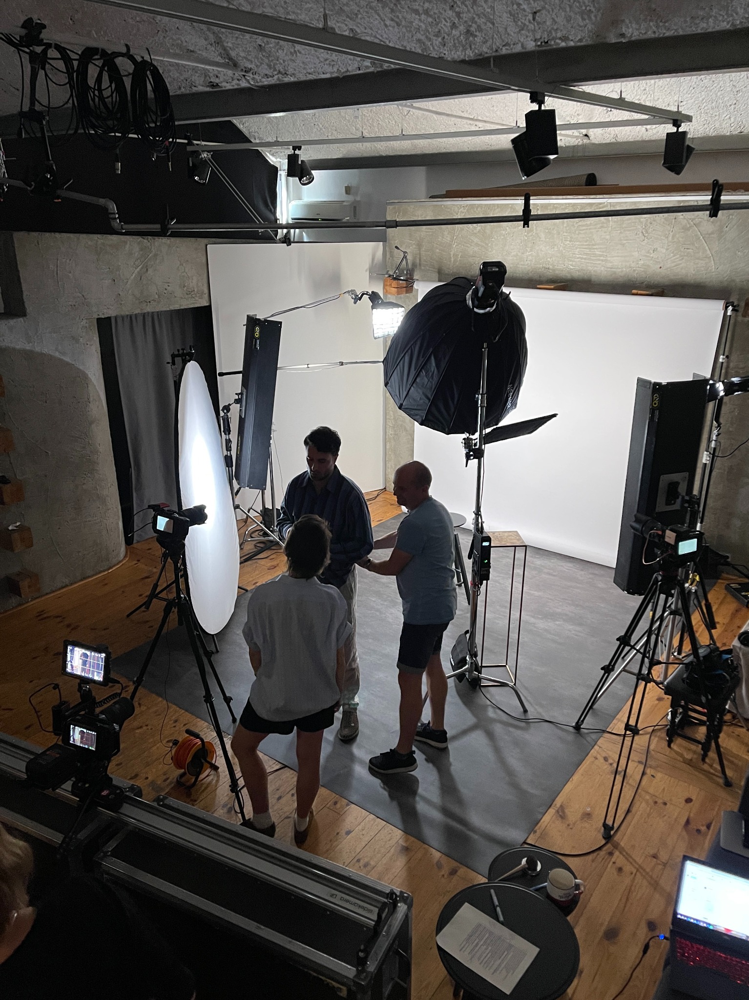 Ustawiony plan - według wytycznych klienta - w naszym studiu.