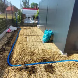 Wykonanie zasilania tymczasowego dla kontenera.