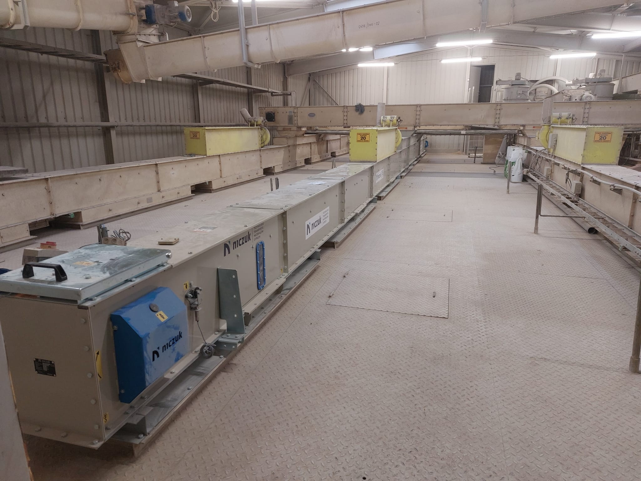 Wymieniony przenośnik łańcuchowy w EKOPLON Sp. z o.o.