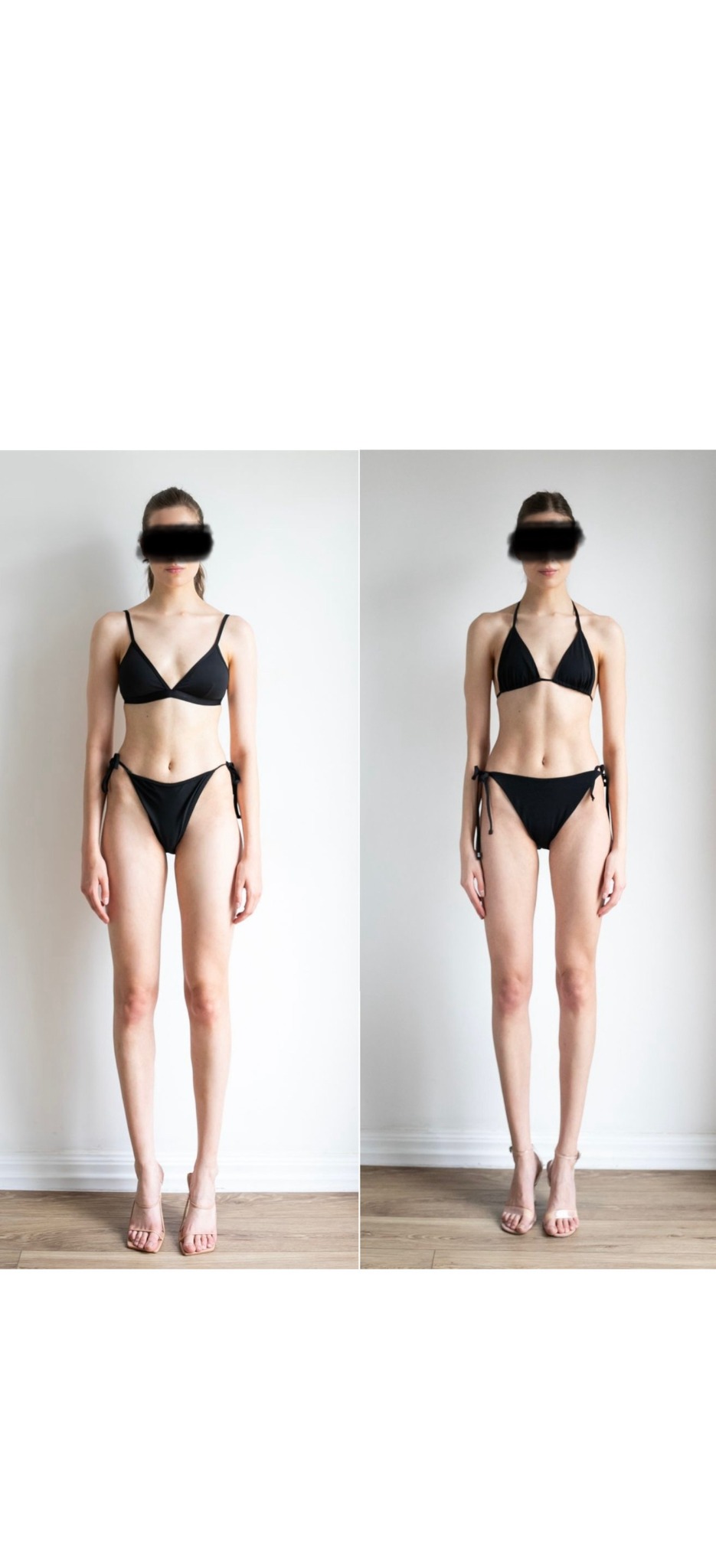 Modelka, która w zaledwie kilka miesięcy bardzo poprawiła swoją sylwetkę.