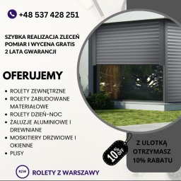 Rolety z Warszawy - Moskitiery Okienne Warszawa
