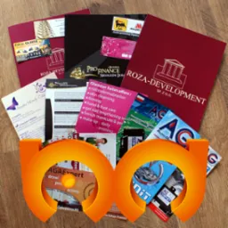 Ulotki A6, 35000 szt. 4+4, kreda błysk, mat 135g