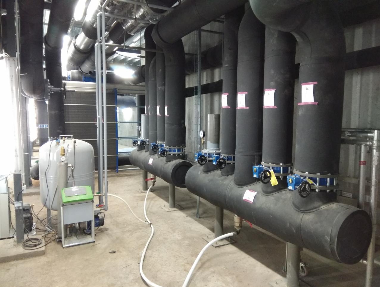 Kotłownia przemysłowa.