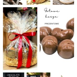 Zdjęcia prezentują koszyki z różnych perspektyw, co pozwala odbiorcy lepiej zobaczyć produkt z każdej strony.
Zdjęcia są wykonane tak, aby pobudzić zmysł wzroku i wywołać chęć spróbowania produktów.