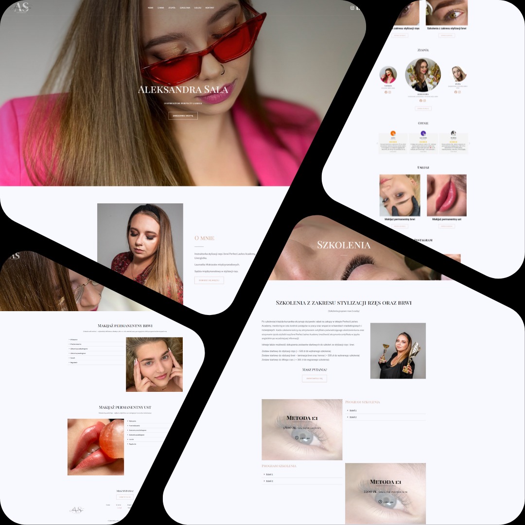 Strona dla branży Beauty