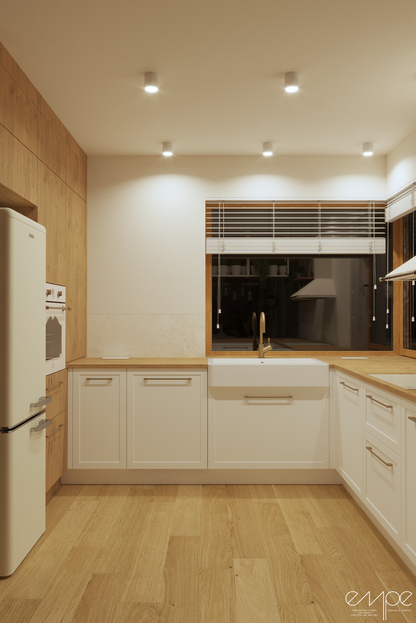 aneks w domu jednorodzinnym - ujęcie nocne - widok 03