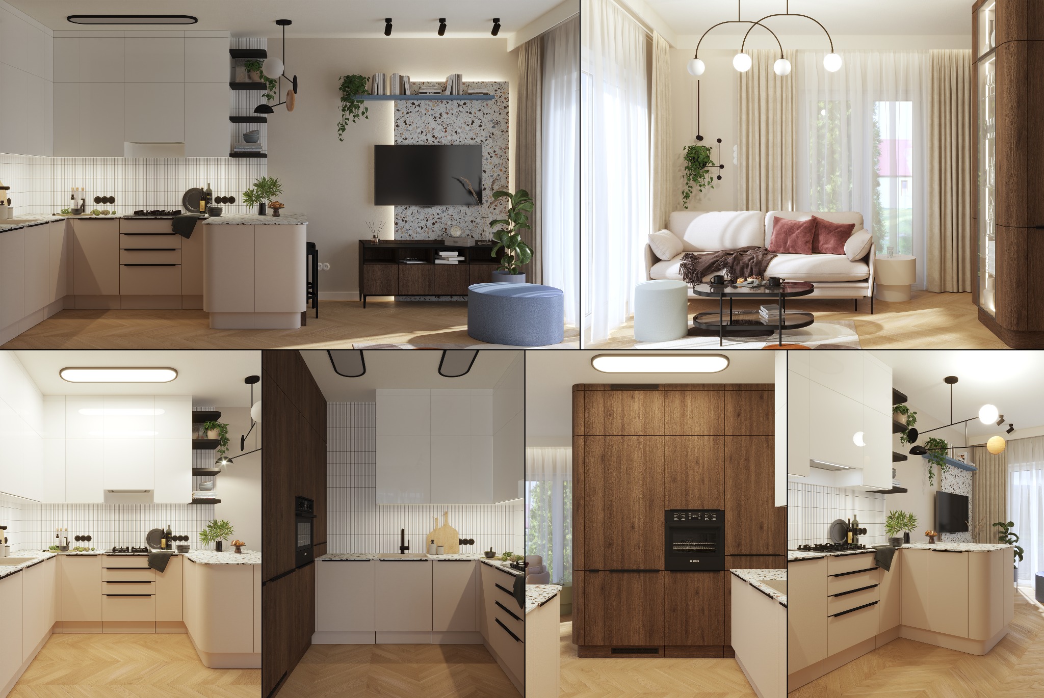 projekt aneksu z salonem Targanice