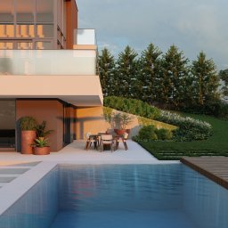 Projekt ogrodu przy willi