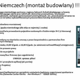 Poszukujemy od zaraz na projekt w okolicy Mannheim (i nie tylko) wykwalifikowanych pracowników lub ekip budowlanych.