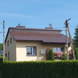 Jakub Pisarek Usługi - Dach po zabezpieczeniu antykorozyjnym.