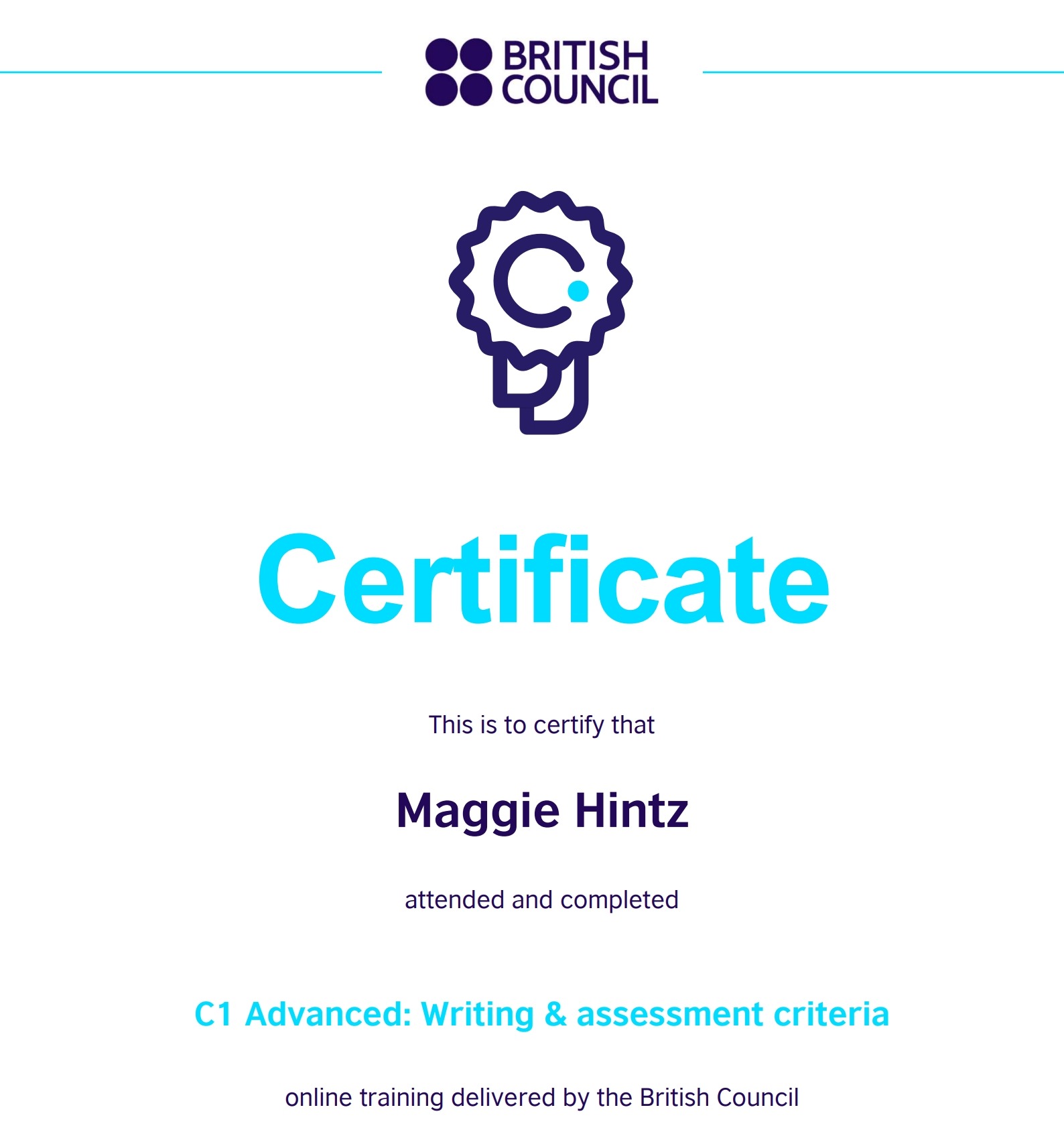 BC Certificate C1 Advanced