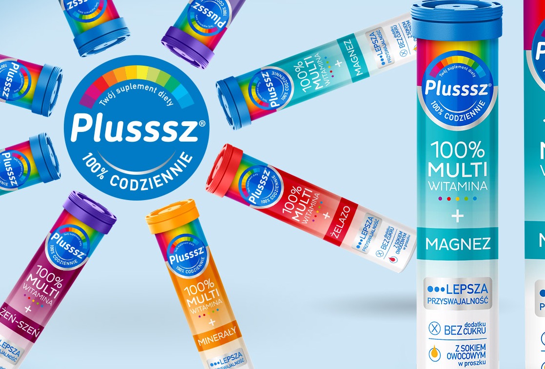 Plusssz - linia opakowań suplementów diety