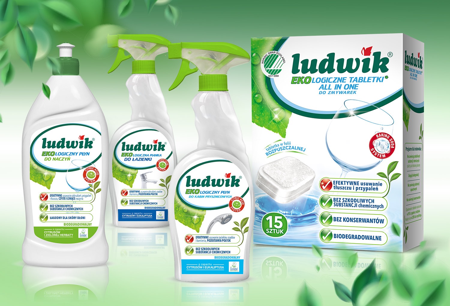 Ludwik - projekt opakowania linii środków czystości