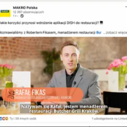 Realizacja dla Makro Polska w której przedstawiamy referencje ich klienta.