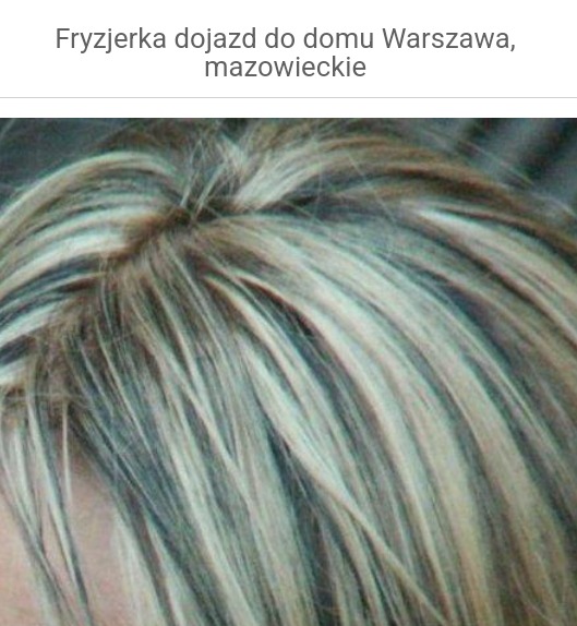 Blond włosy z ciemnymi pasemkami, widok z góry, zbliżenie na odrosty.