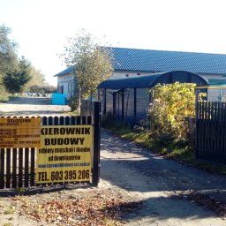 KIEROWNIK BUDOWY:
budowa domu jednorodzinnego z częścią usługową (zakład stolarski) w technologii tradacyjnej w Stobnie. Łącznia powierzchnia użytkowa 280 m2
(numer na banerze to mój drugi numer 603-395-206)