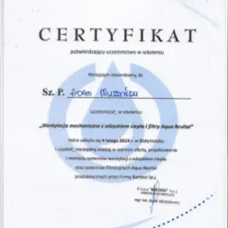 Certyfikat instalacyjny