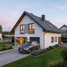 Łucja Orkisz Prim Area Studio - Projekt elewacji domu „Dom w Malinówkach”